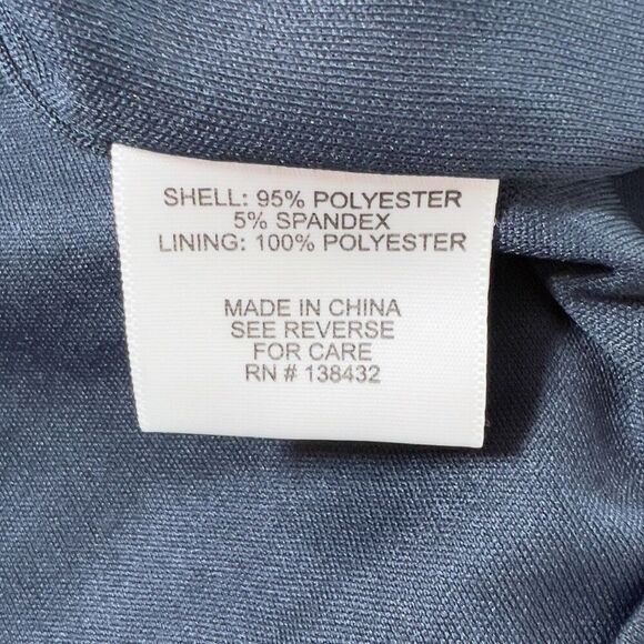 ModCloth Sheath Dress Womens Size 1X Navy Short Sleeve Stretch - Picture 10 of 15